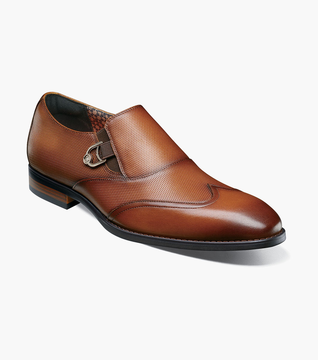 Stacy Adams Lockwood Wingtip Ornament Slip On by Stacy Adams Shoes - 7.5