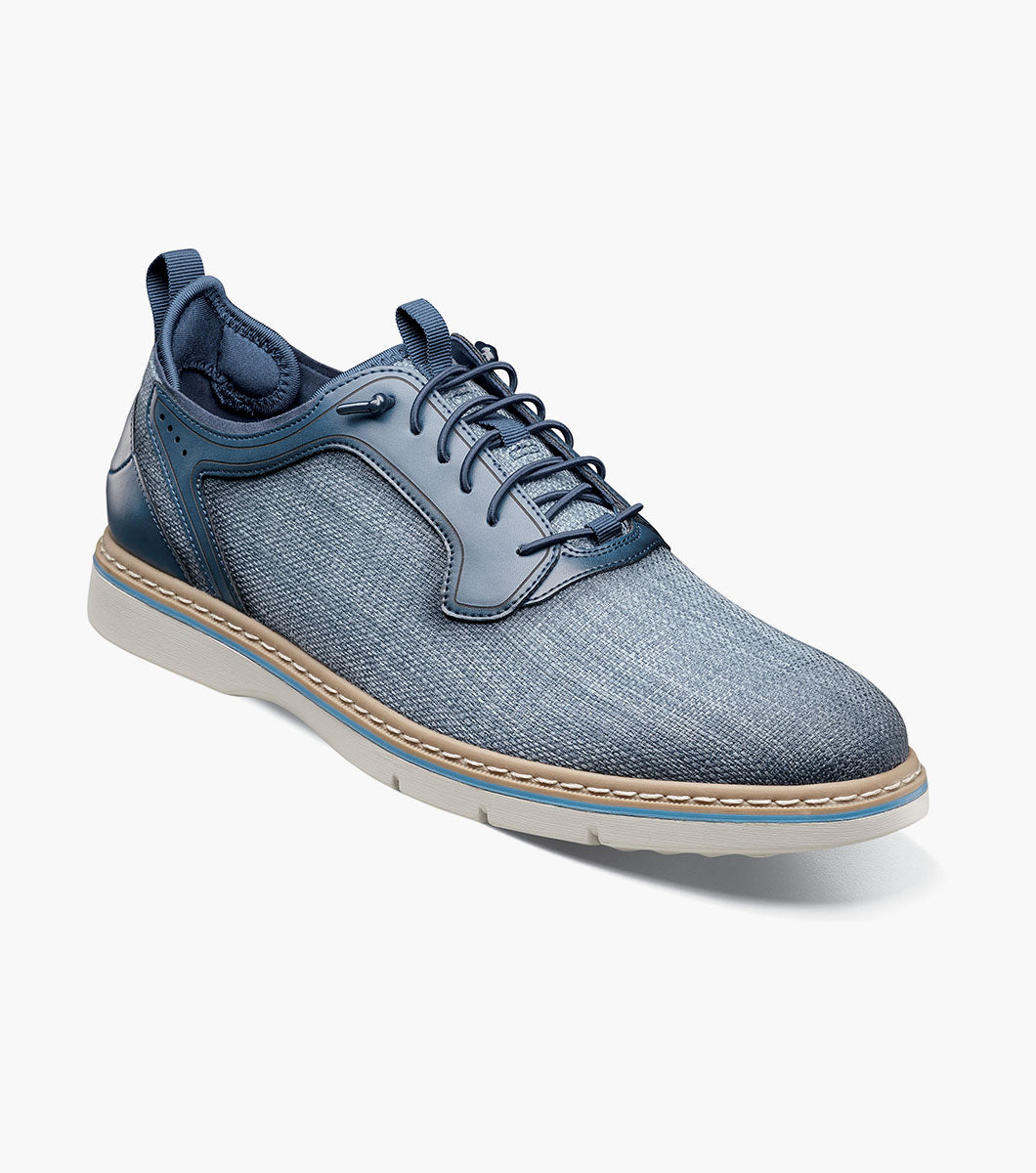 Stacy Adams Sebert Plain Toe Elastic Lace Up by Stacy Adams Shoes - 7