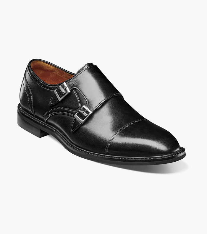 BOSWELL Cap Toe Double Monk Strap