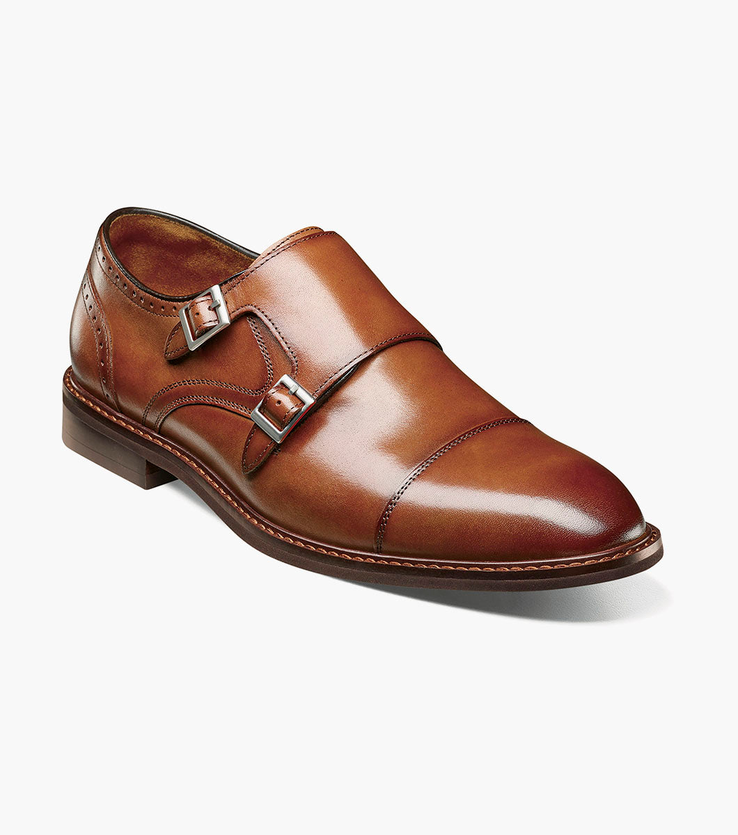 Stacy Adams Boswell Cap Toe Double Monk Strap by Stacy Adams Shoes - 7