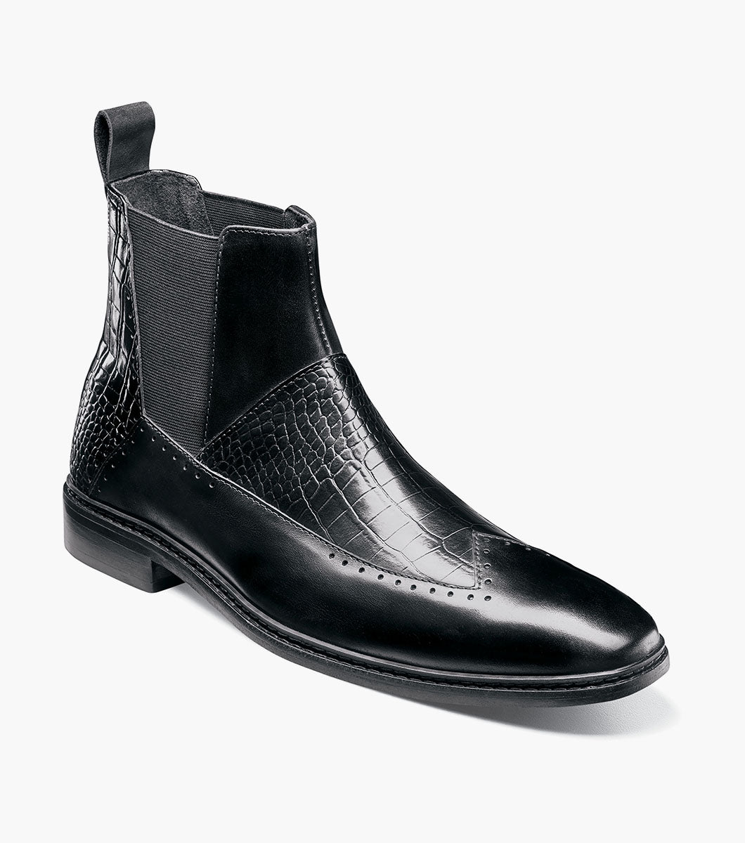 Stacy Adams Garza Wingtip Chelsea Boot by Stacy Adams Shoes - 7
