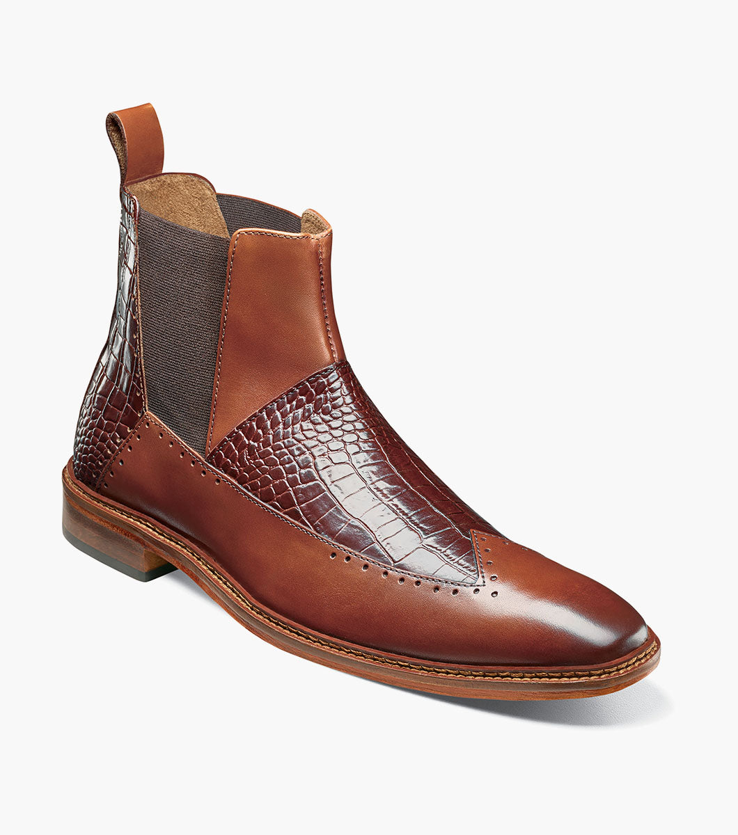 Stacy Adams Garza Wingtip Chelsea Boot by Stacy Adams Shoes - 7