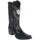 Black Lizard European Square Toe Western Boot
