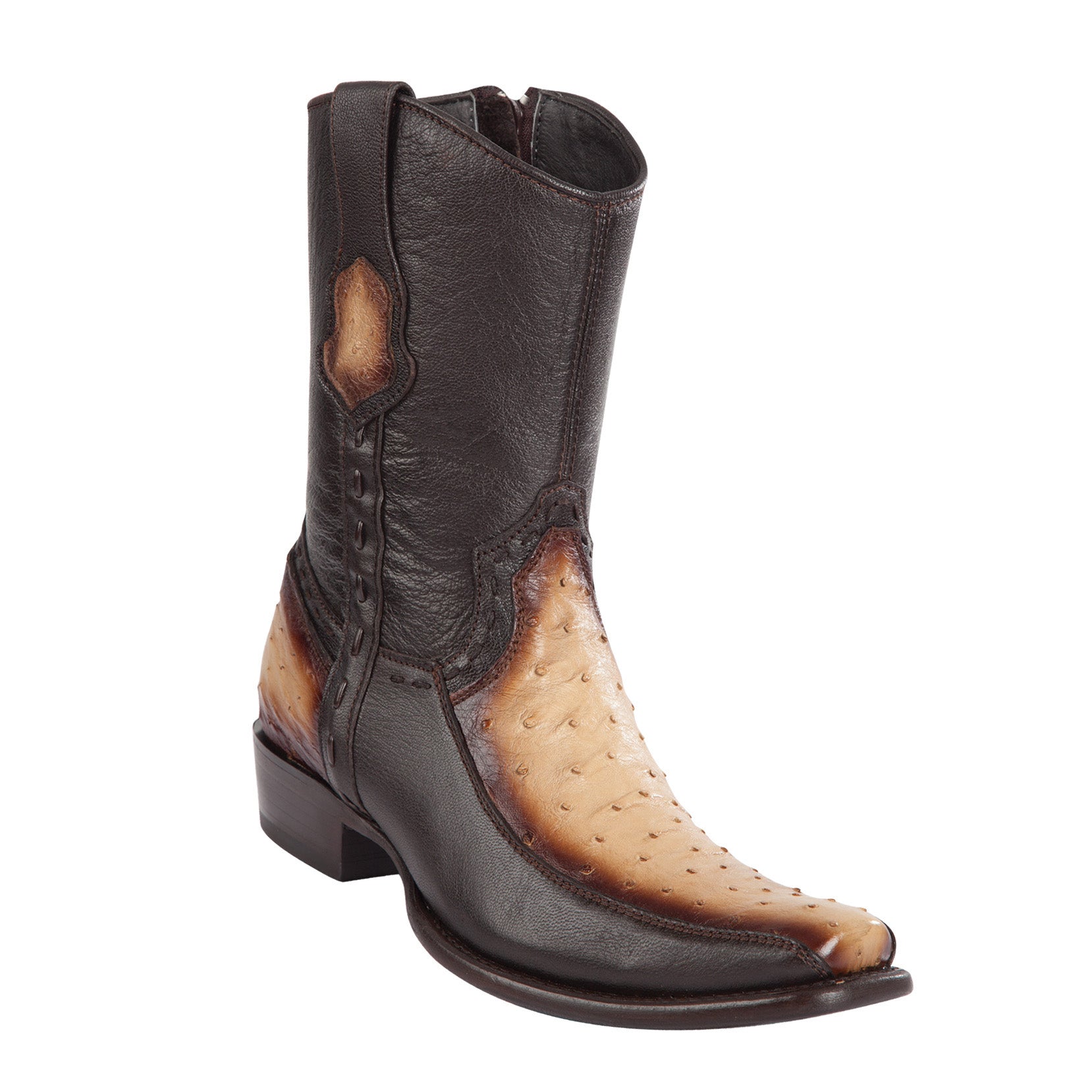 Ostrich Short Cowboy Boots - EE