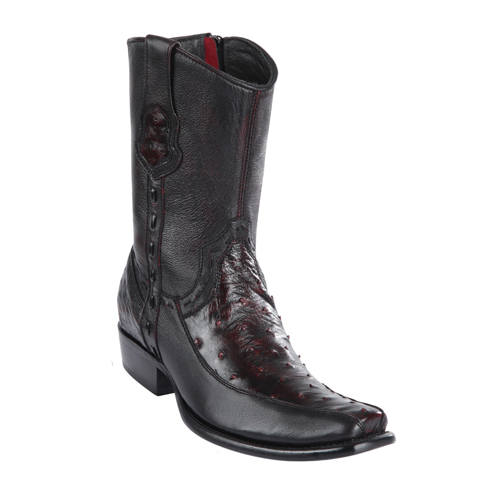 Ostrich Short Cowboy Boots - EE