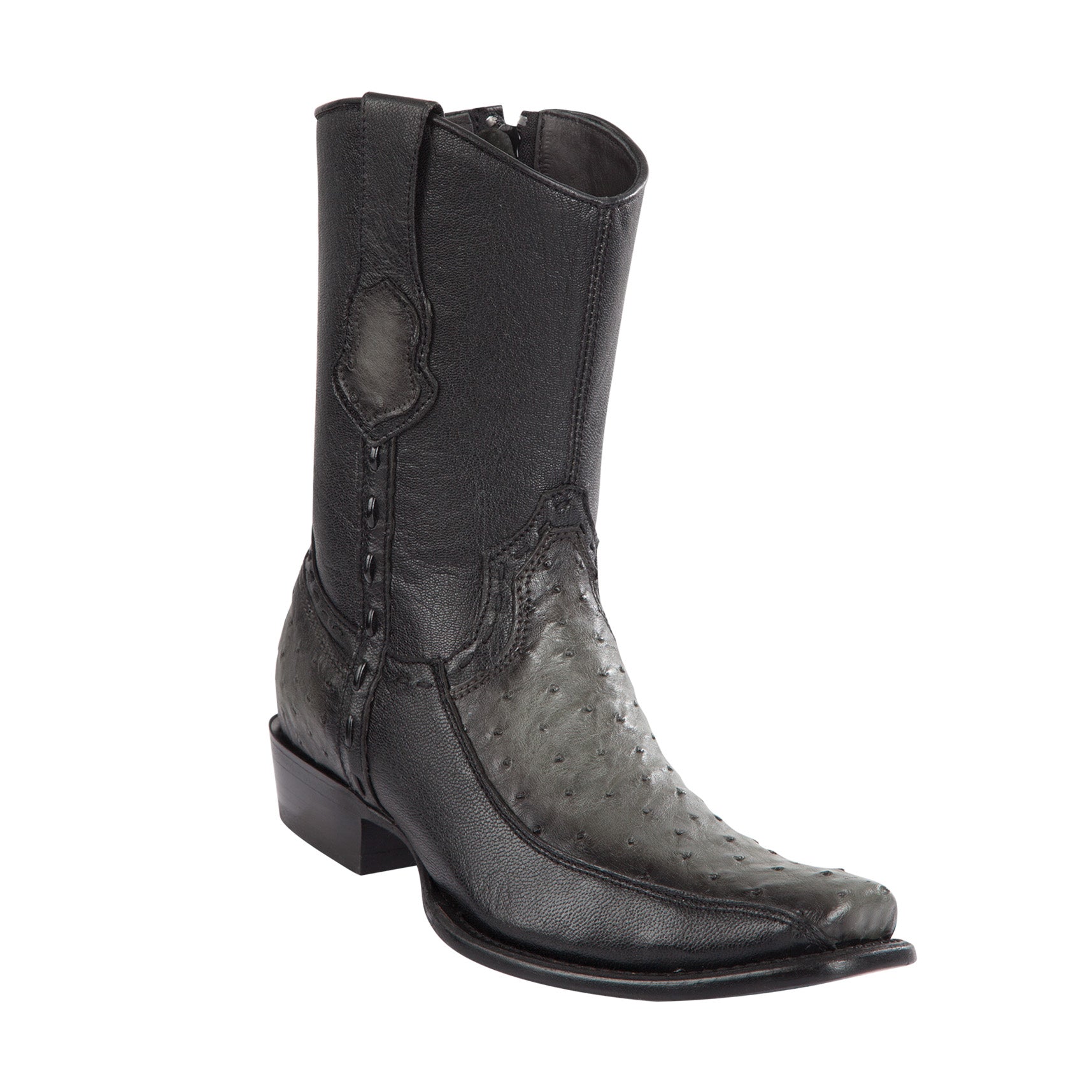 Ostrich Short Cowboy Boots - EE