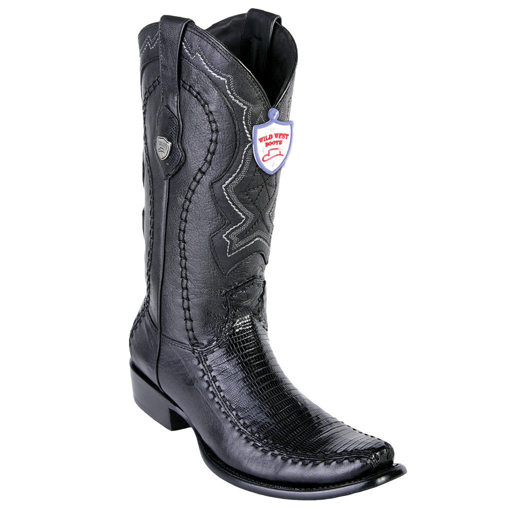 Lizard Dubai Toe Mens Cowboy Boots - EE