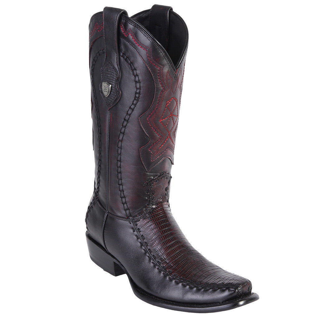 Lizard Dubai Toe Mens Cowboy Boots - EE