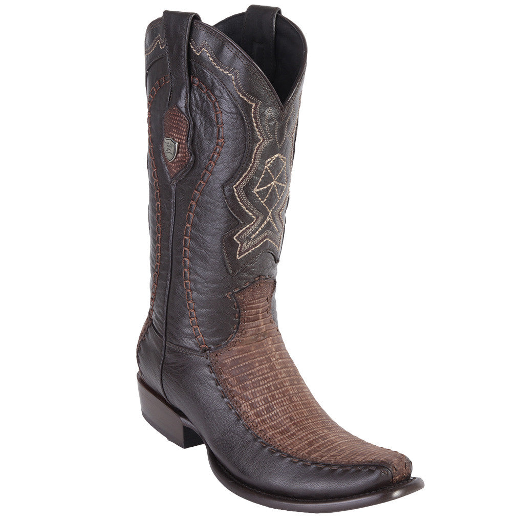 Lizard Dubai Toe Mens Cowboy Boots - EE