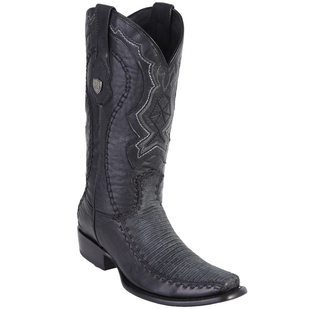 Lizard Dubai Toe Mens Cowboy Boots - EE