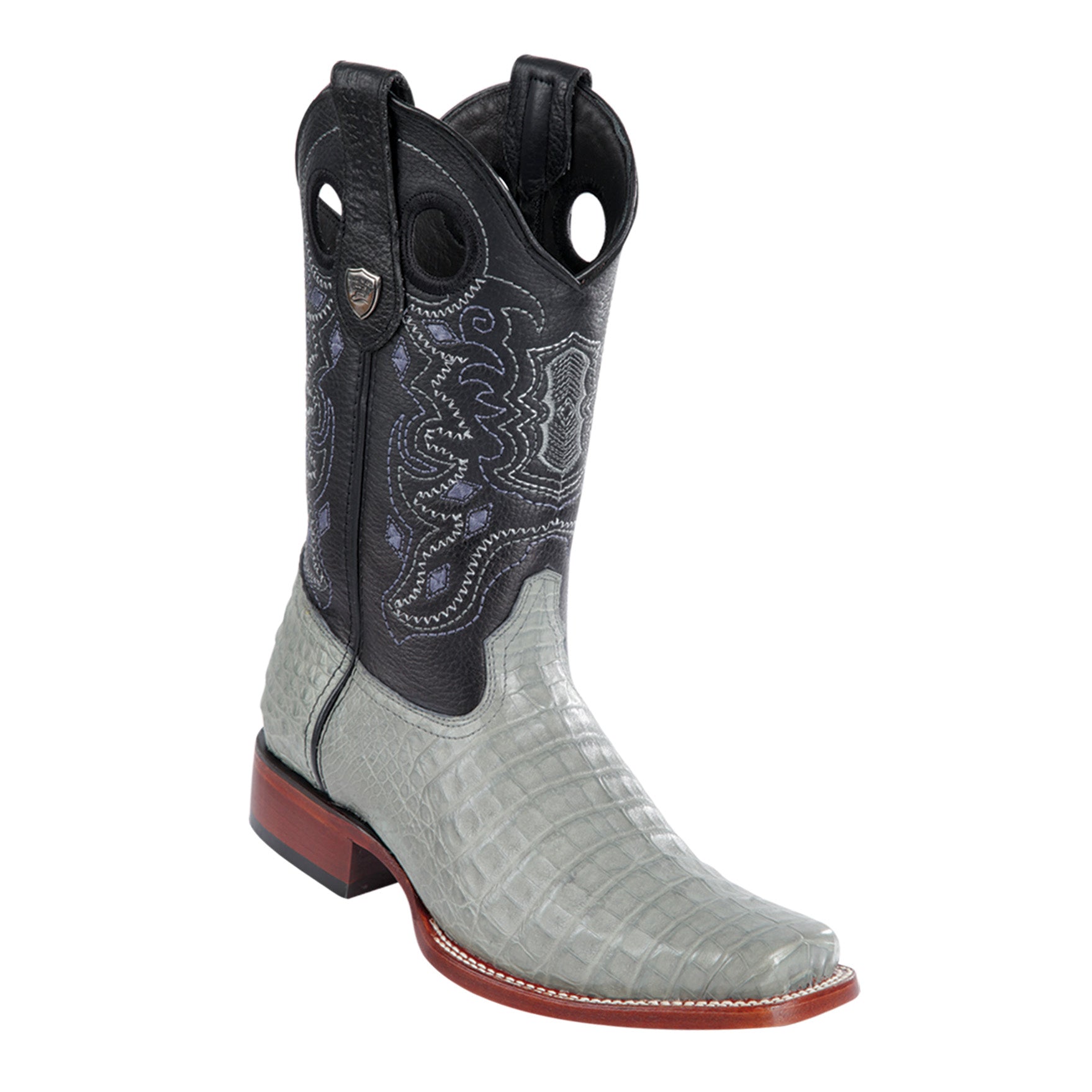 Caiman Belly Square Toe Cowboy Boots - EE