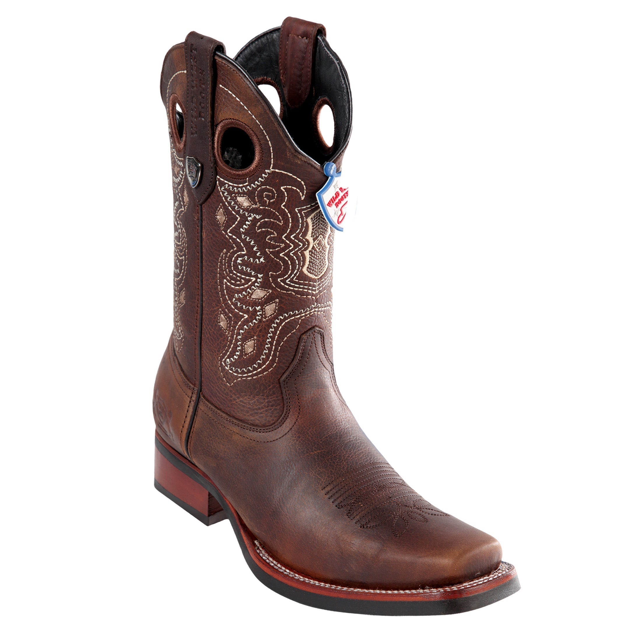 Rage Rodeo Toe Mens Cowboy Boots - Honey