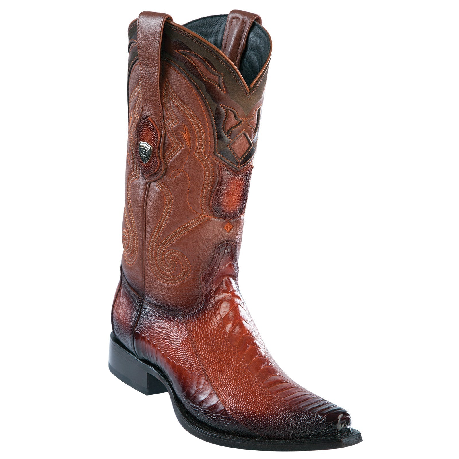 Ostrich Leg Cowboy Boots - EE