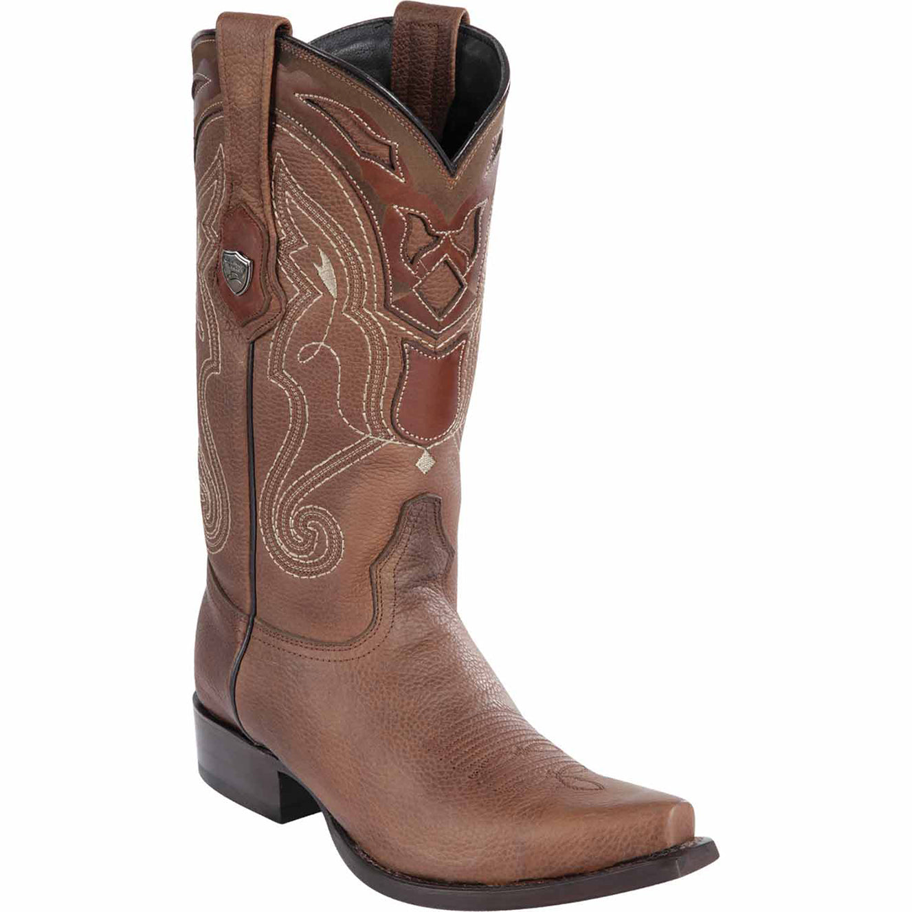 Brown Cowboy Boots Snip Toe - EE