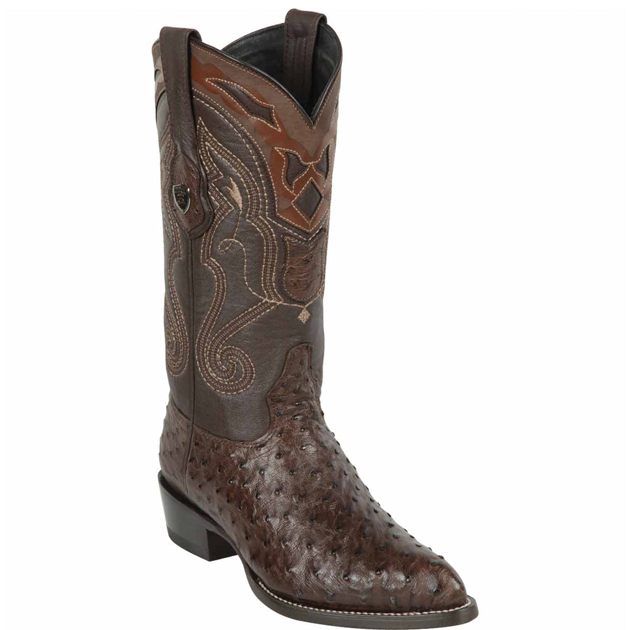 Men's Brown Ostrich Boots - EE