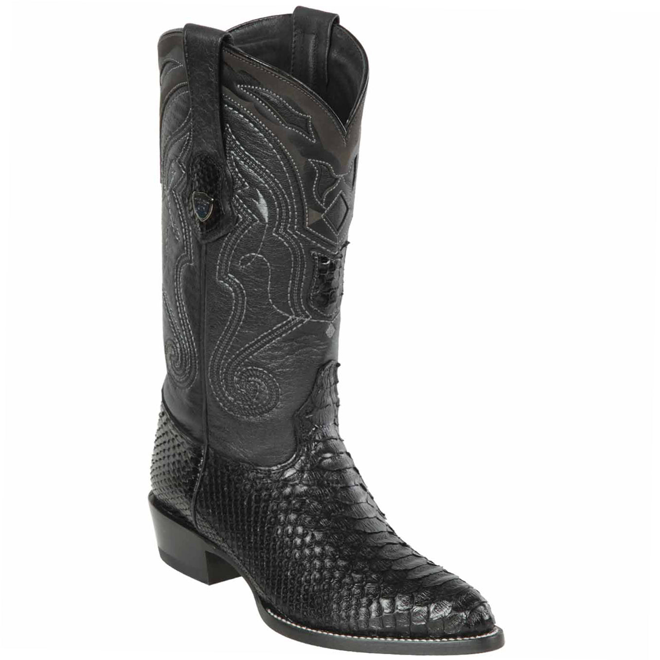Black Python Cowboy Boots J-Toe - EE