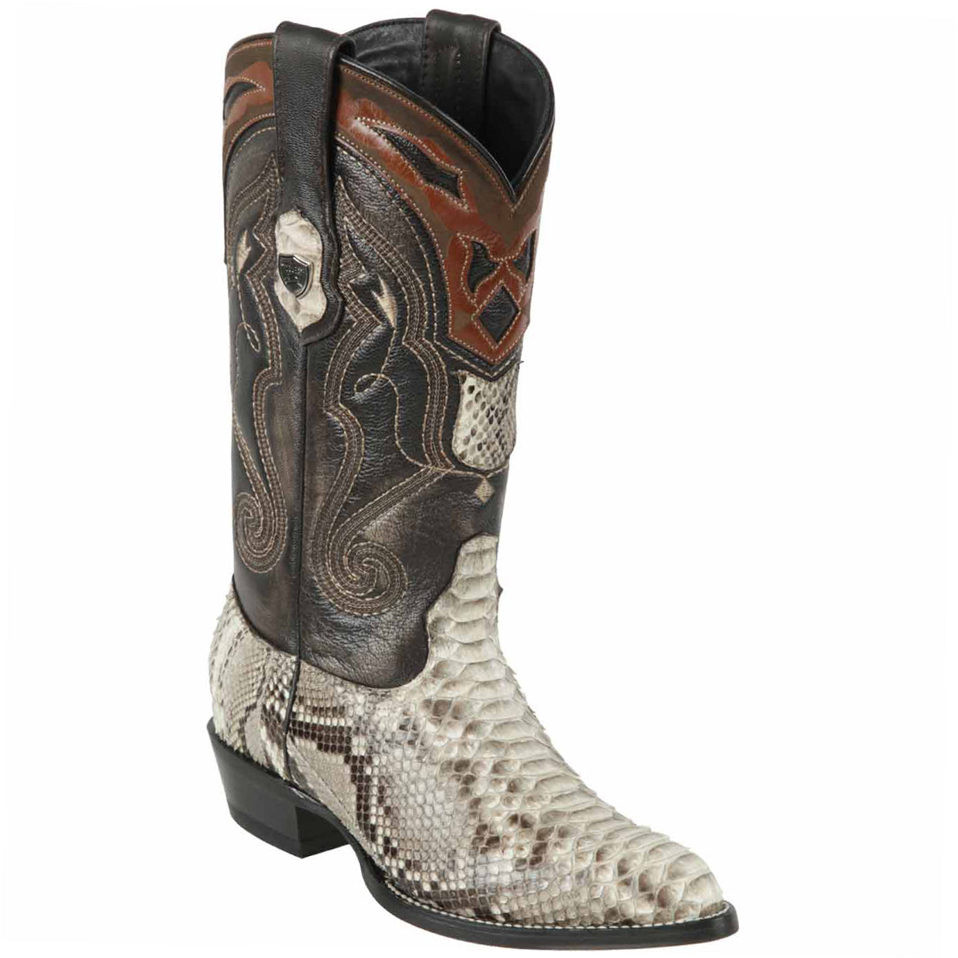 Cowboy Boots Snakeskin J-Toe Natural - EE
