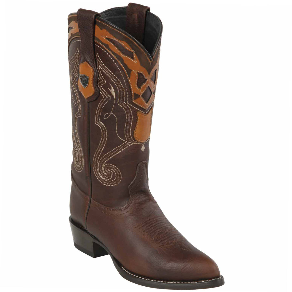 Walnut Brown Cowboy Boots J-Toe - EE