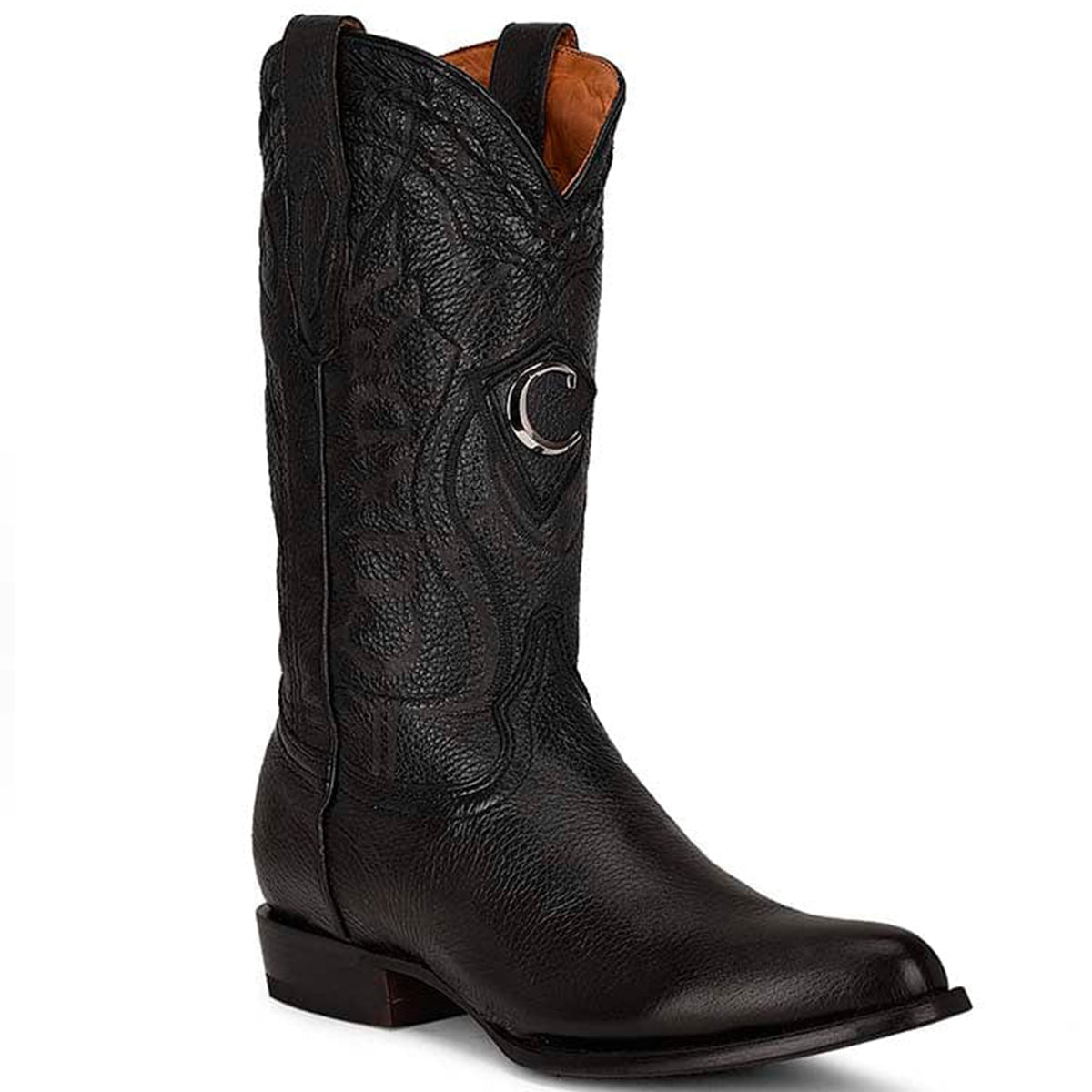 Round Toe Deer Cowboy Boot - EE