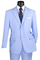 Mens Easter Suit - Jacket and Pants in Summer Color Light Sky Blue Modern Fit Light Weight