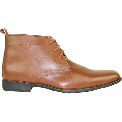 "Brown Men's Formal Ankle Boot for Prom 2026 & Wedding Events"