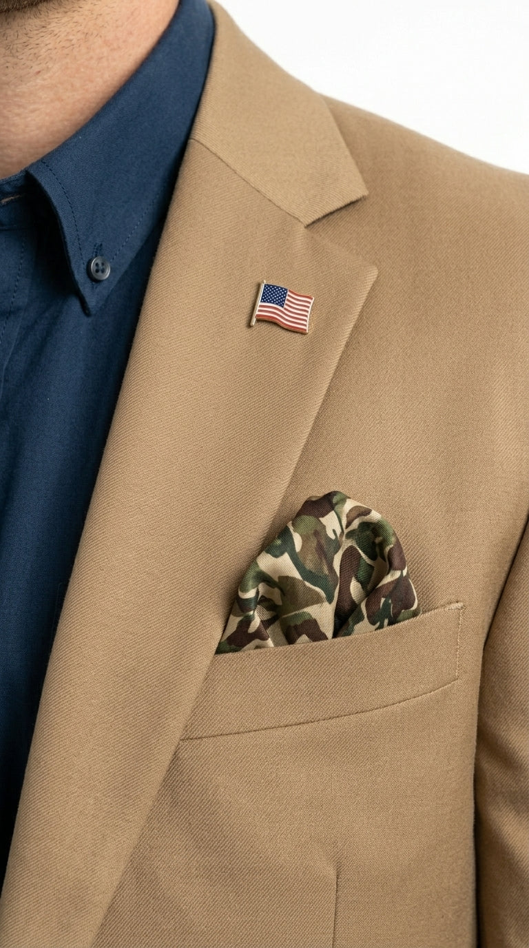 Mens Khaki Camel Bronze Taupe Blazer, Classic Business Casual Wedding Sport Coat Jacket in Tan Color - 36 Short