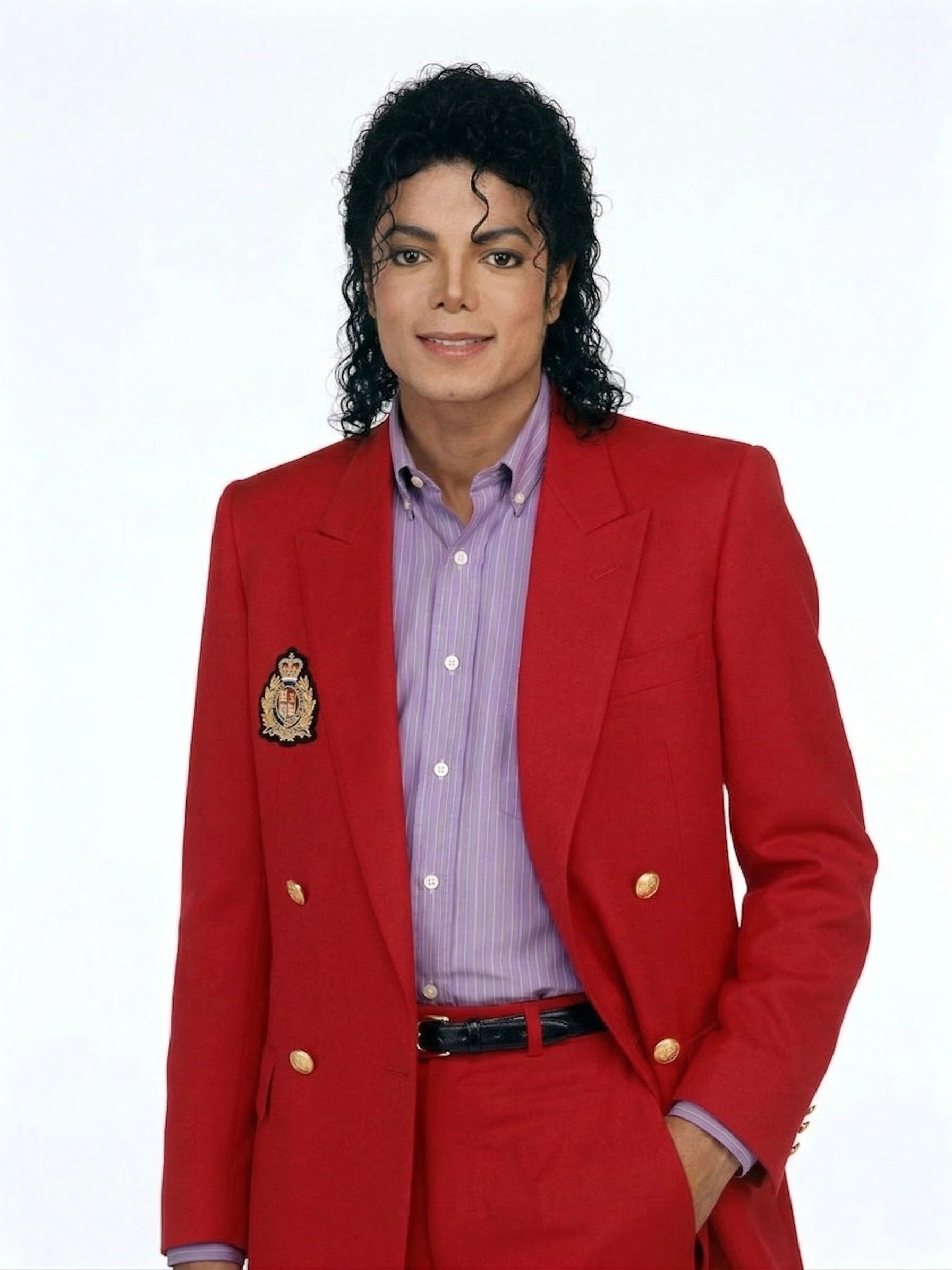 Men’s Red Suit Michael Jackson Award Ceremony Inspired Jacket – Classic Double Breasted Formal Suit , Stylish Party Dinner Jacket, Vintage Stage Wear - 34 Short or Extra Small