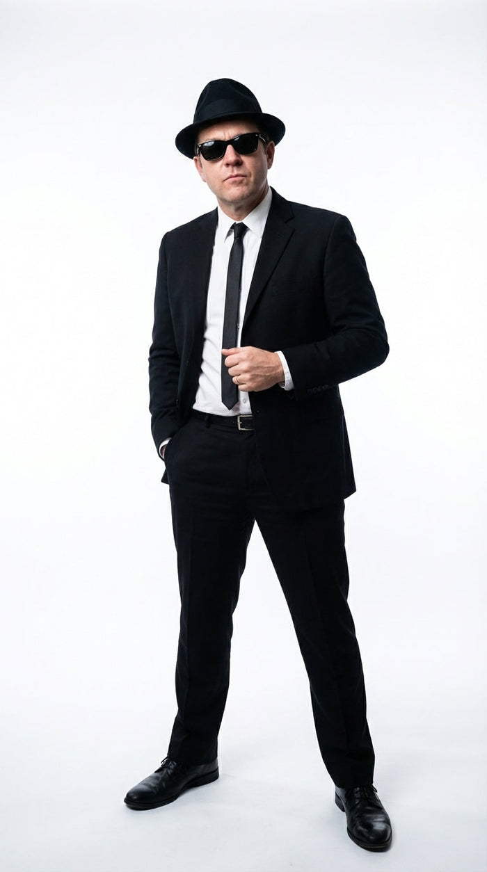 Mens Black Blazer – Vincent Vega Inspired Pulp Fiction Style Classic Formal Blazer for Men Retro Vintage Jacket