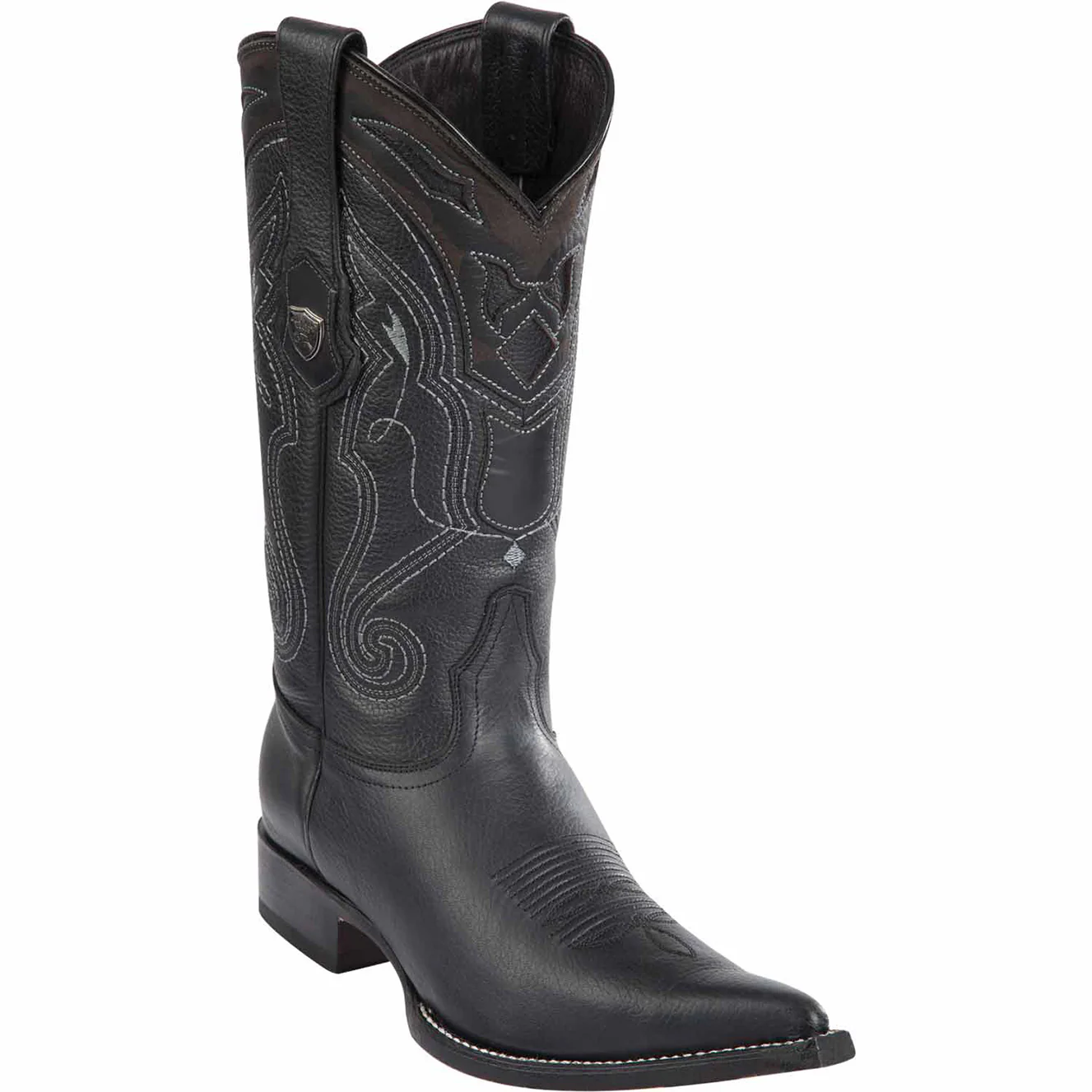 Black Western Boots Pointy Toe Pointed Toe - 6EE