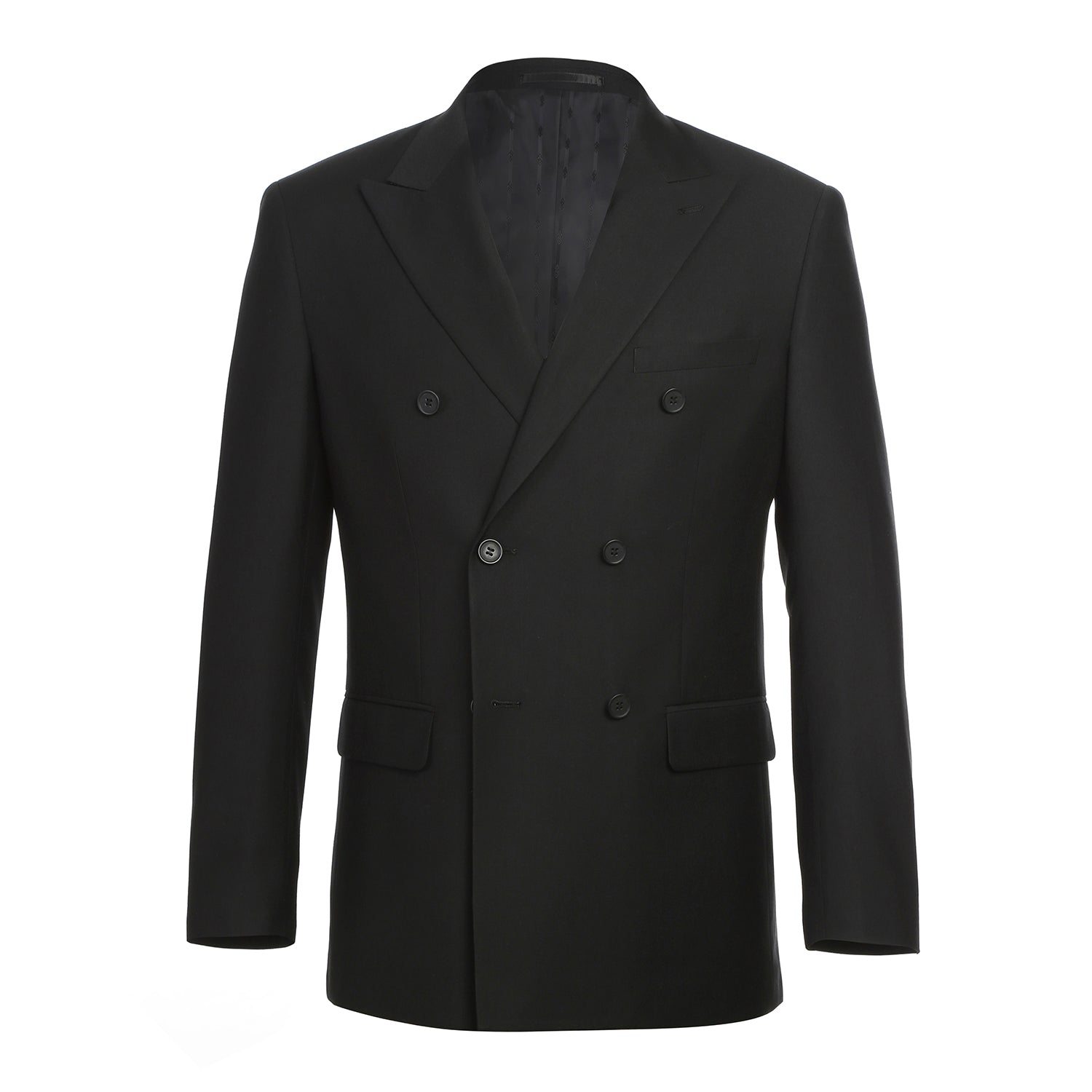 201-1 Men's Double-Breasted Peak Lapel Slim Fit Suit - 34Sx28W