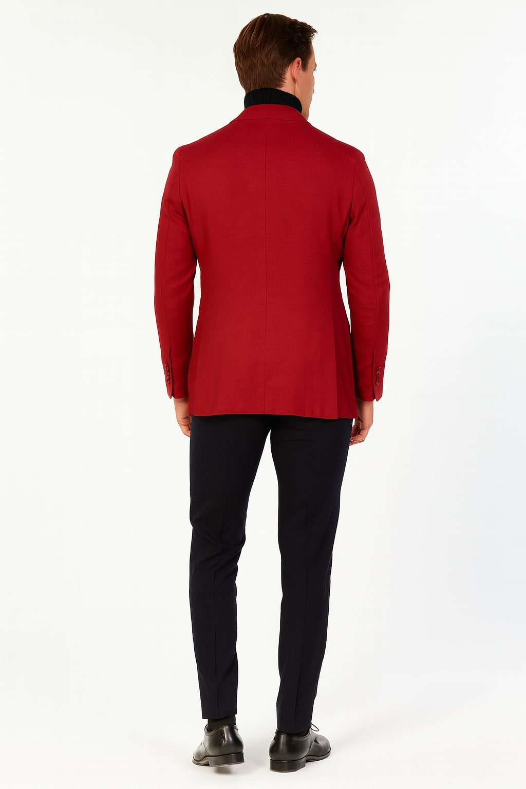 Men’s Burgundy Red - Wine  Two-Button Sport Coat – Stylish Blazer for Business, Parties - 36 Short