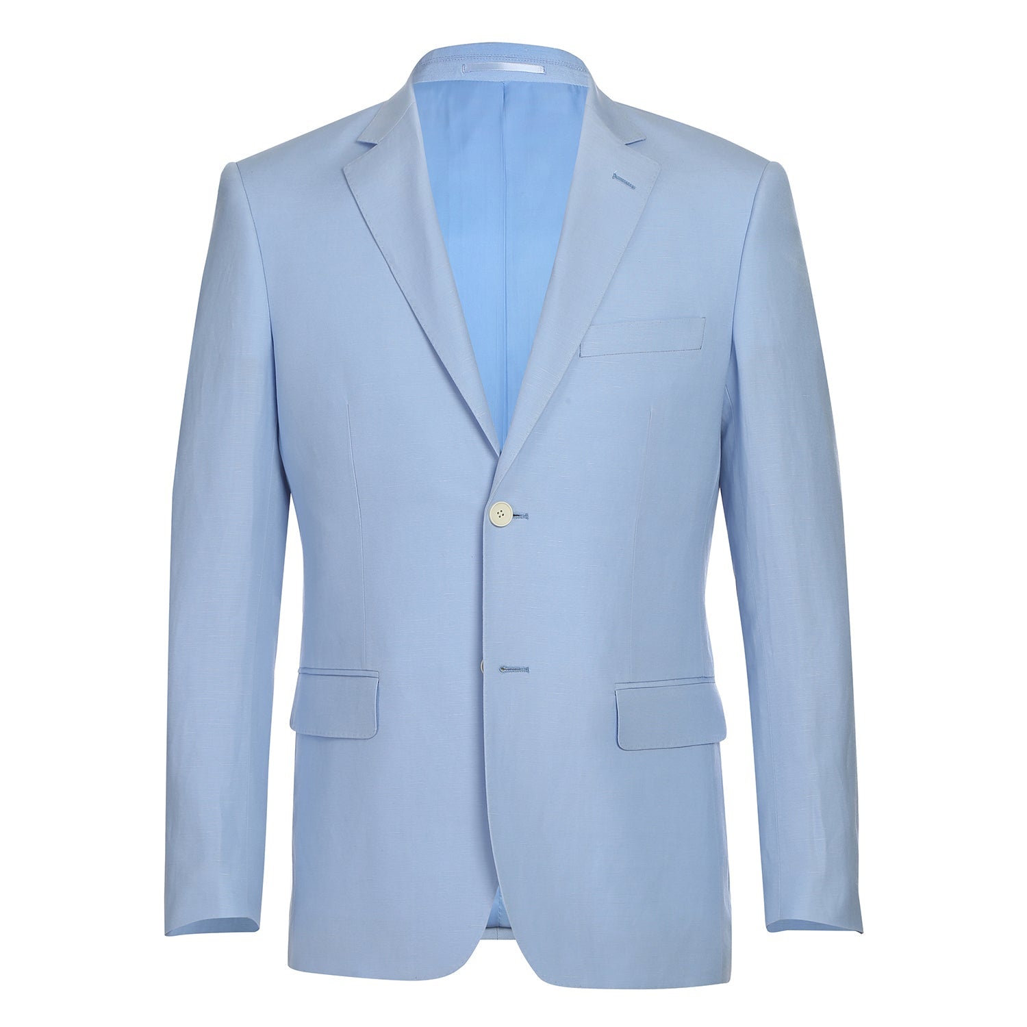 611-5 Men's New Slim Fit Checked Linen Suits - 38Lx32W