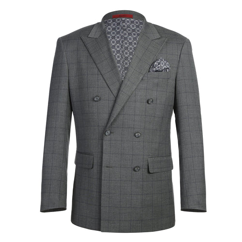 293-44 Men's Double-Breasted New Slim Fit Suits