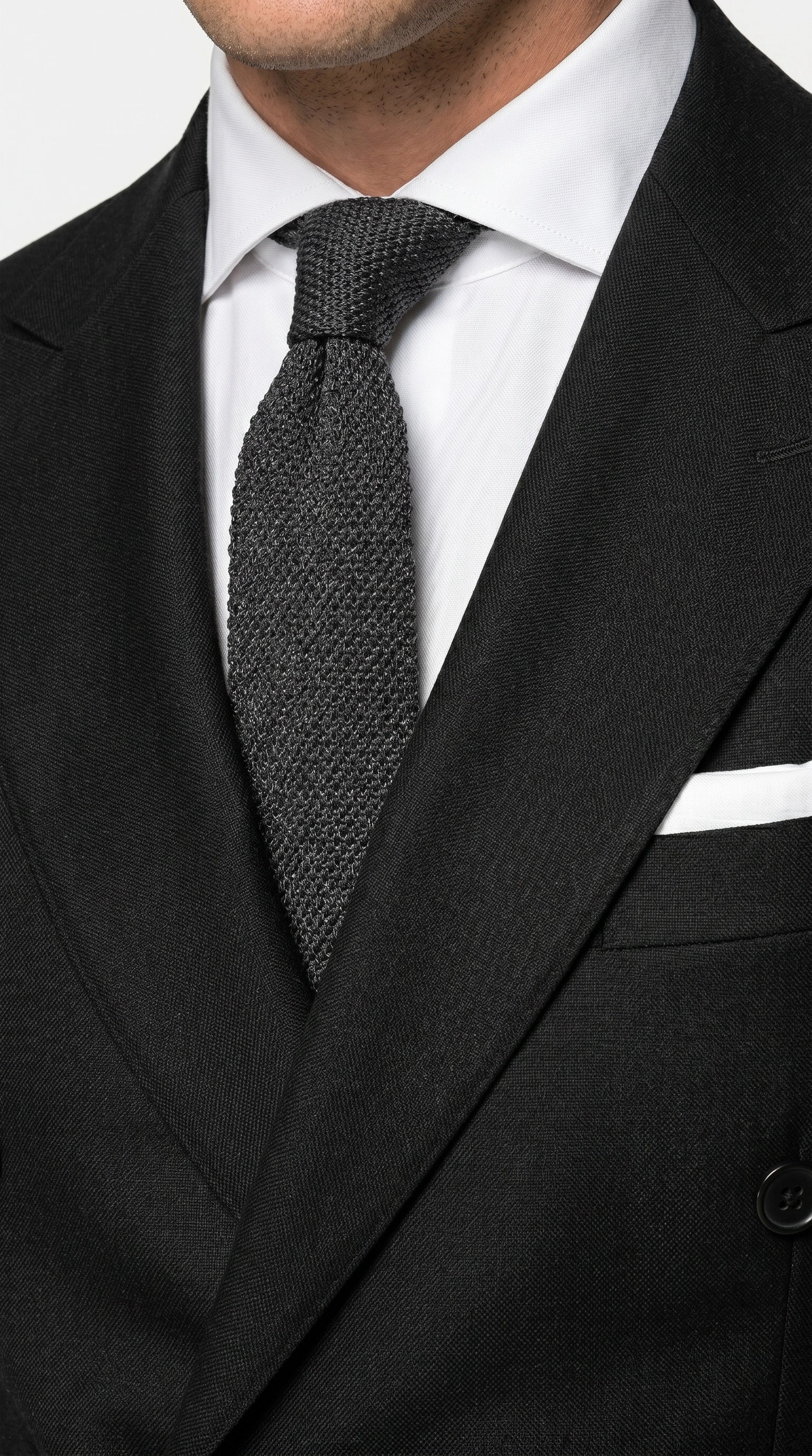 Men’s Black Double Breasted Blazer, Formal Wedding Business Casual Sport Coat Jacket - 36 Short