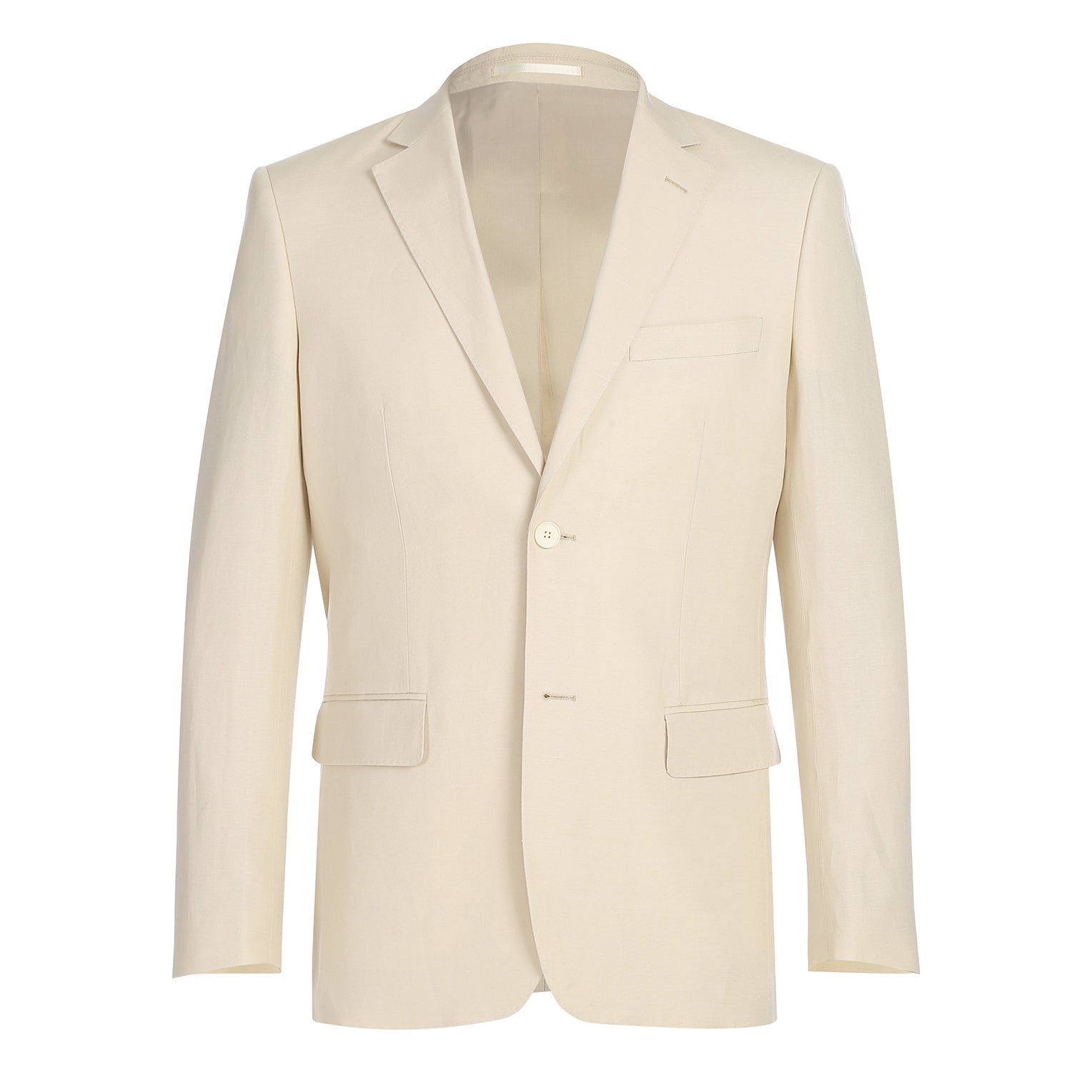 611-6 Men's New Slim Fit Checked Linen Suits - 38Lx32W