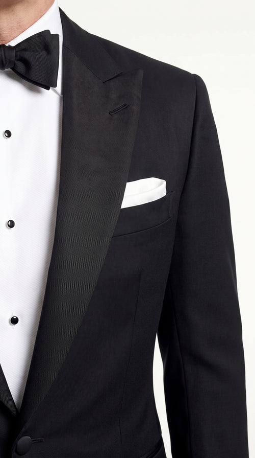 Men’s James Bond Style Black Dinner Jacket Blazer – Classic Formal Tuxedo Evening Wear