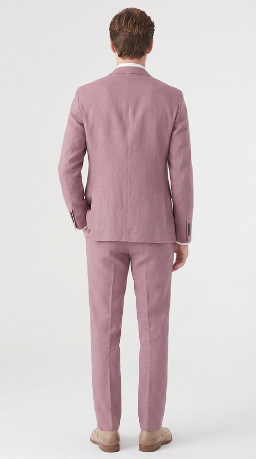 Men’s Mauve 2-Piece Suit – Two-Button Wedding, Prom and Business Suit