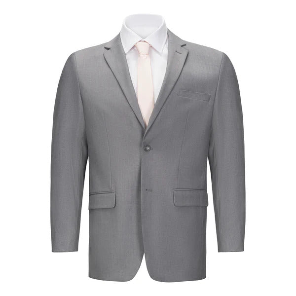 Mens Vested Light Grey Slim Fit Suit