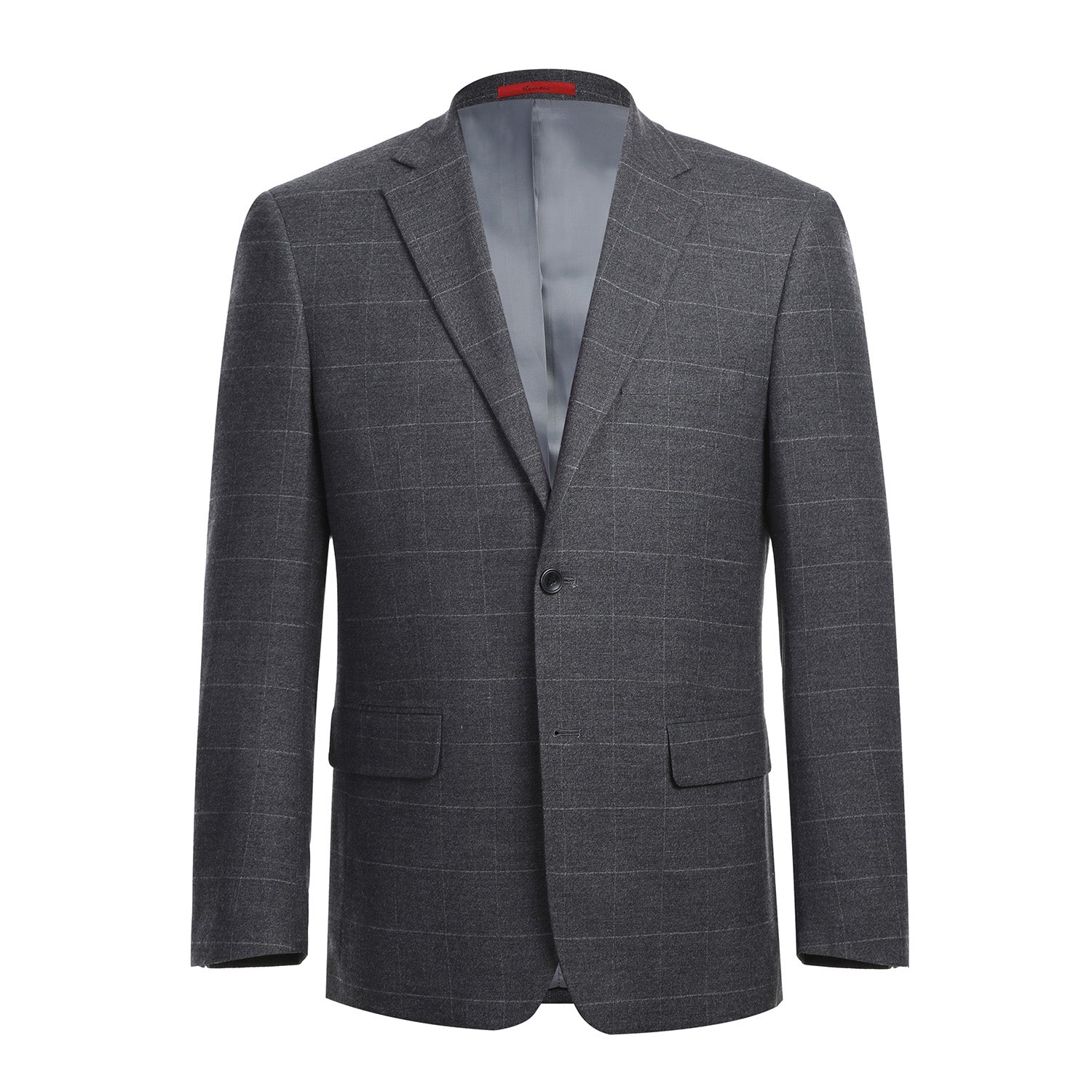 293-31 Men's Slim Fit Checked Suits - 38Lx32W
