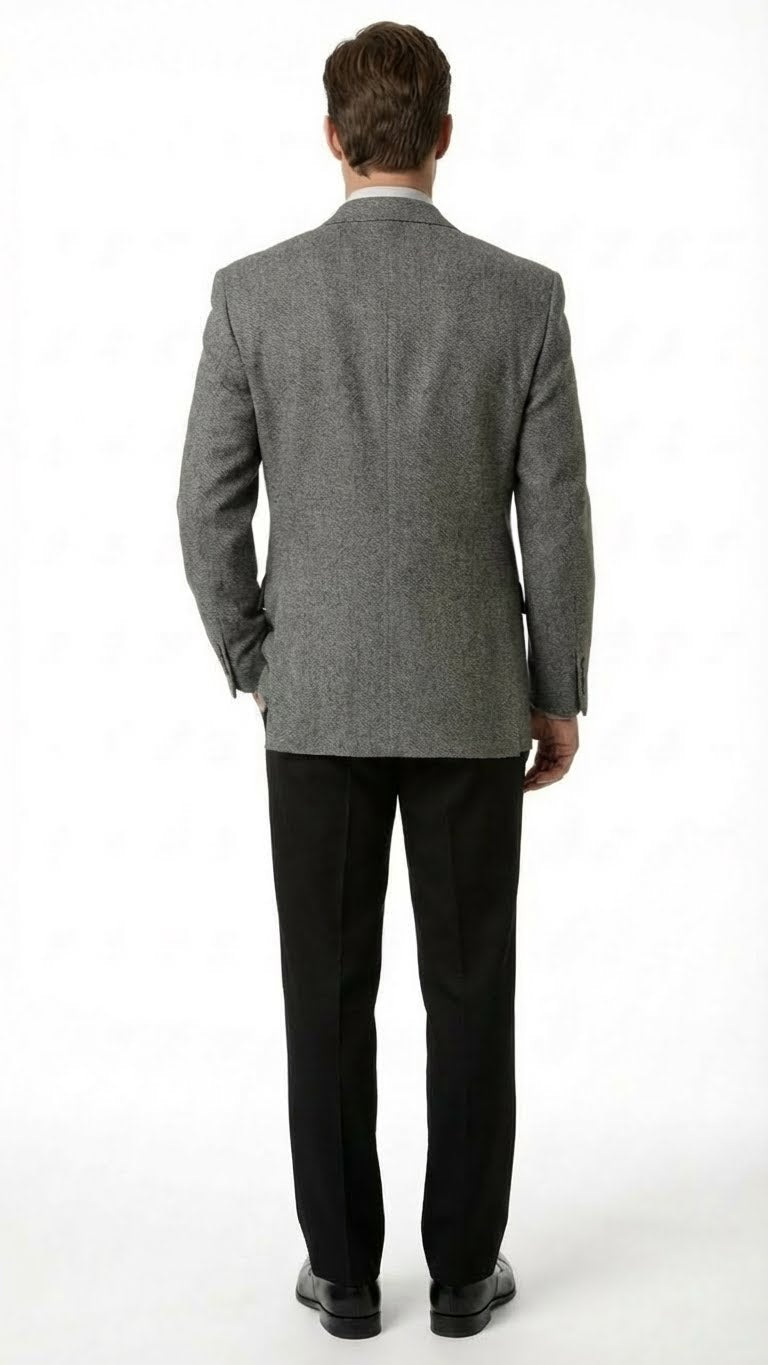 Men’s Dark Grey Blazer – Charcoal Grey Sport Coat Jacket - 36 Short
