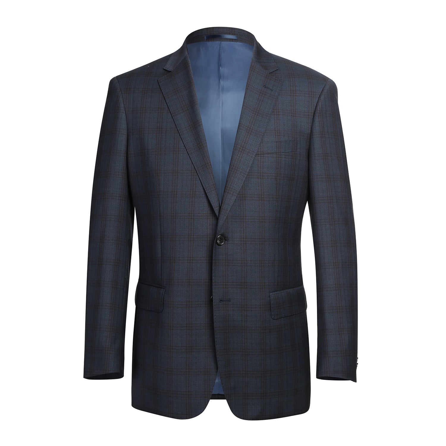 566-3 Men's Classic Fit Wool Suits - 38Lx32W