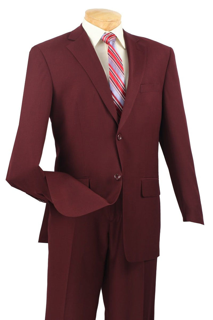 Vinci Men's 2-Piece Basket Weave Executive Suit
