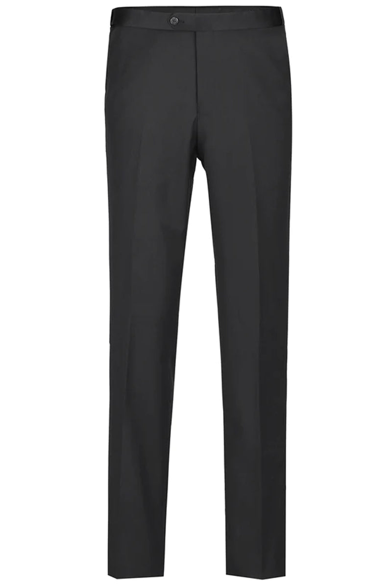 "Black Slim Fit One Button Peak Tuxedo - Traditional Men's Style"