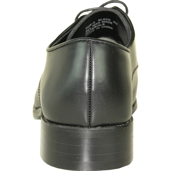 "Black Classic Moc Toe Men's Tuxedo Prom 2026 Shoe"