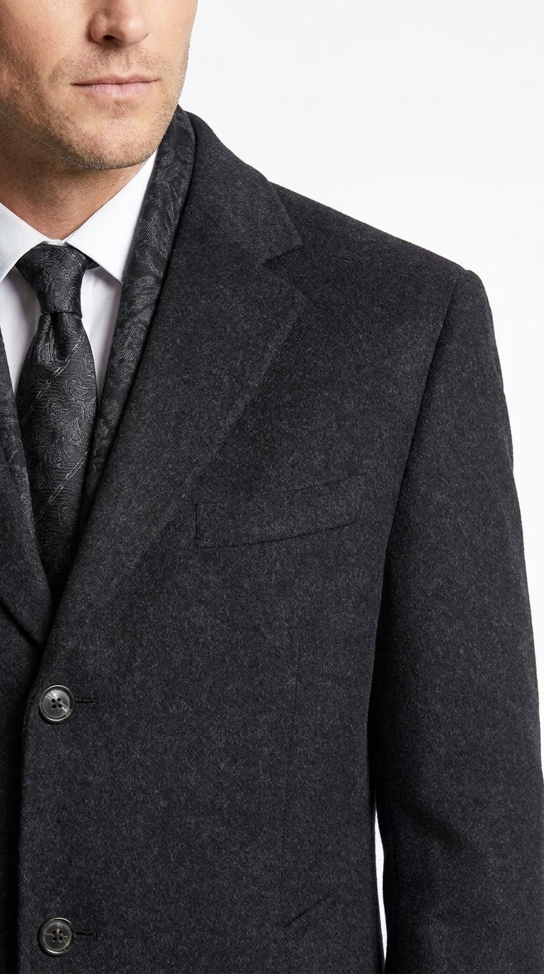 Men’s Black Long Overcoat – Daredevil Born Again Wilson Fisk Inspired Classic Kingpin Coat