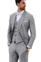 Mens Big and Tall Linen Suits - Gray Summer Fabric Suit