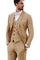 Mens Big and Tall Linen Suits - Khaki  Summer Fabric Suit and khaki