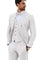Mens Big and Tall Linen Suits - White Notch Lapel Summer Fabric Suit