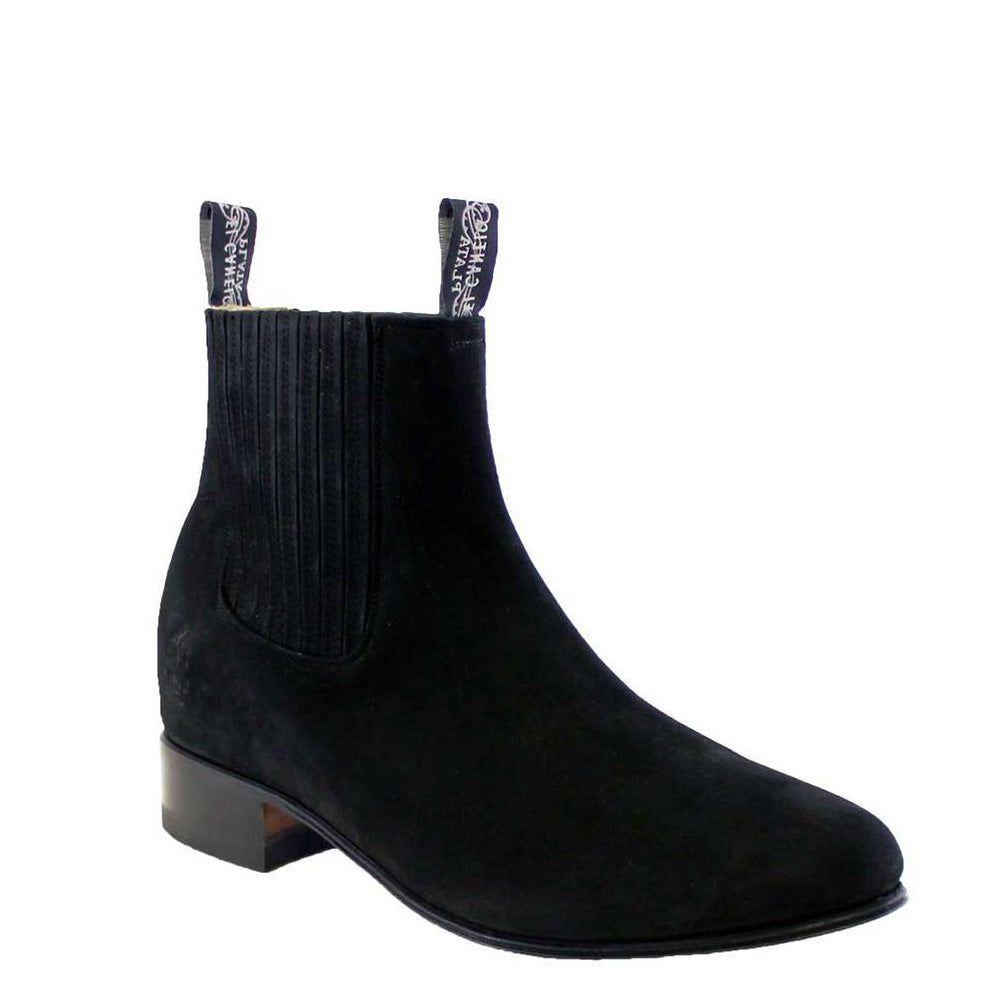 Black Suede Boot - Black