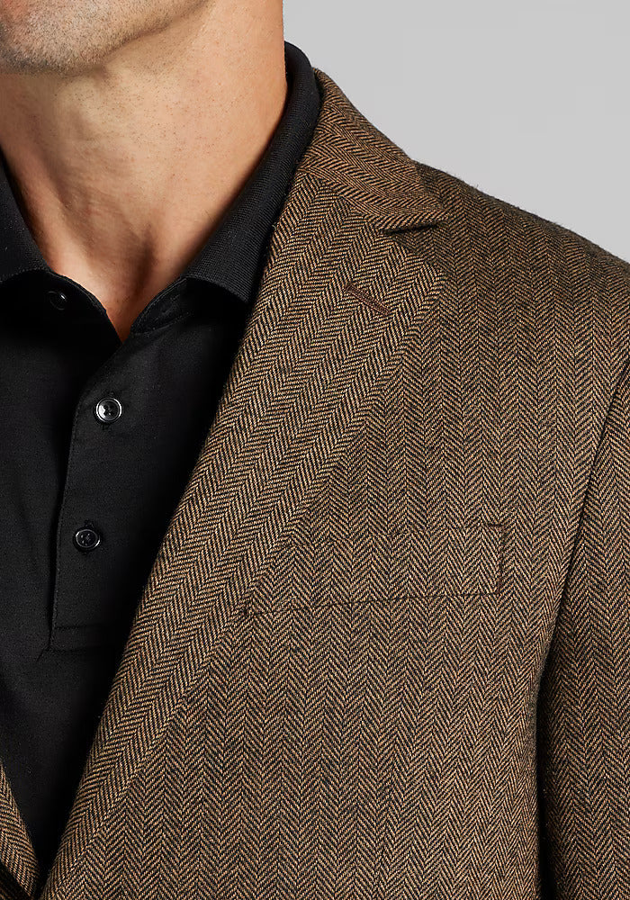 1905 Collection Tailored Fit Herringbone Sportcoat - 36 Short